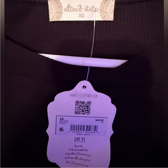 Altar'd State Black Ruffle Top - Picture 3 of 3